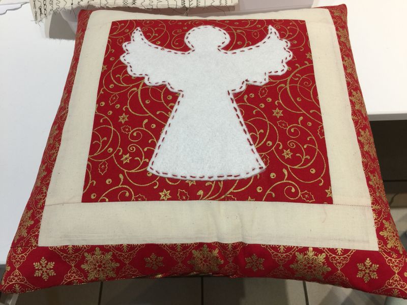 Angel cushion made by a student