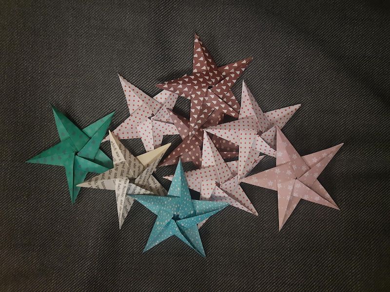 Origami stars