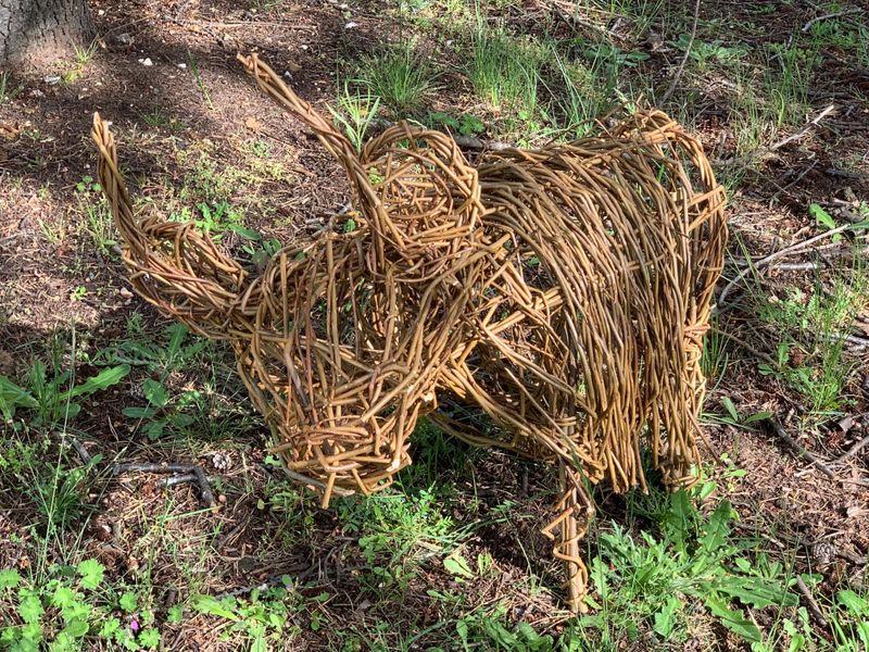 Highland cow sculpture