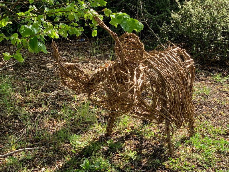 Highland cow sculpture