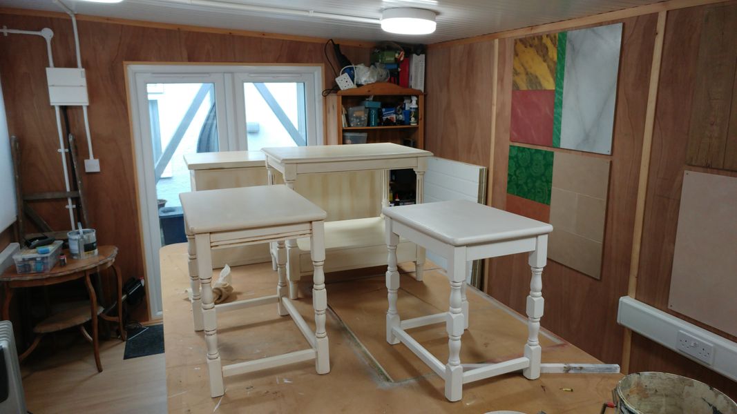 Hand painted furniture workshop