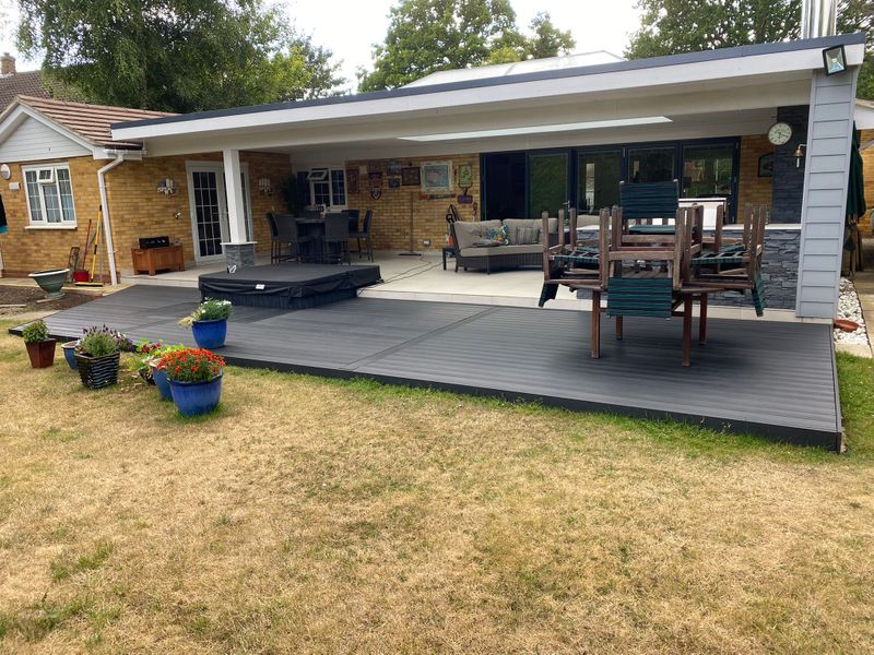 Decking, laid by David at the Great British Woodshop, Surrey