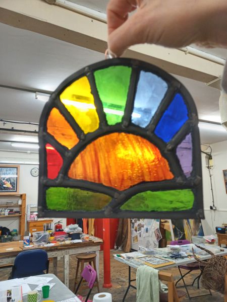 Stained glass rainbow