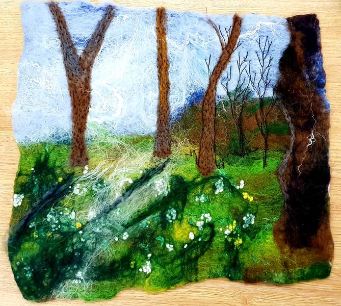 Landscape with trees. A variation on the Landscape project theme.
