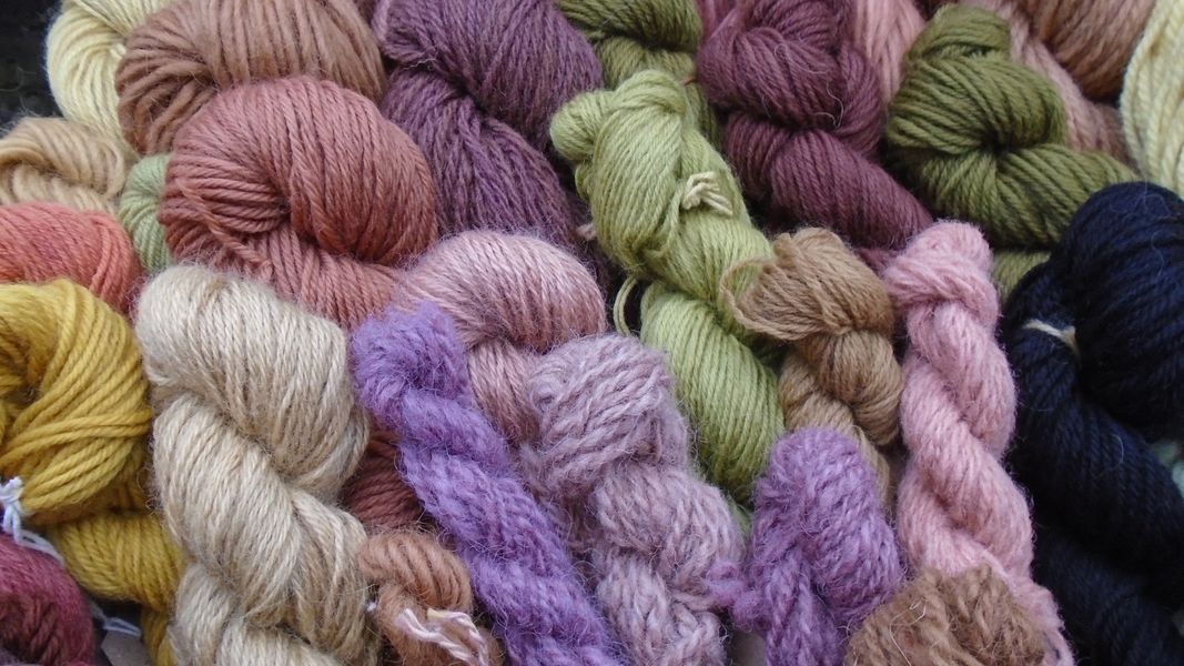 Hand dyed yarn by the Woodland Haberdasher