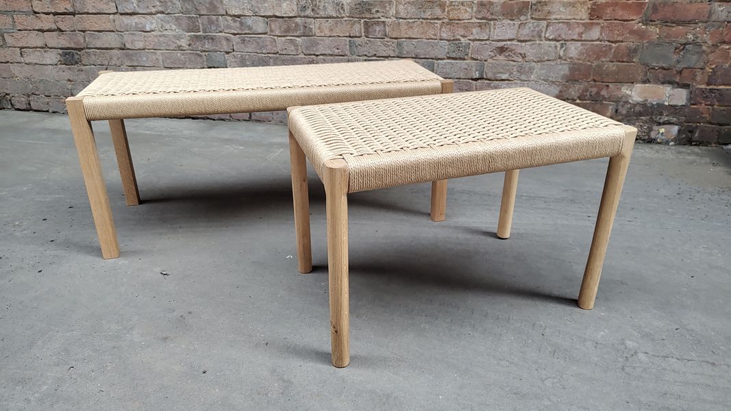 Danish weaved benches