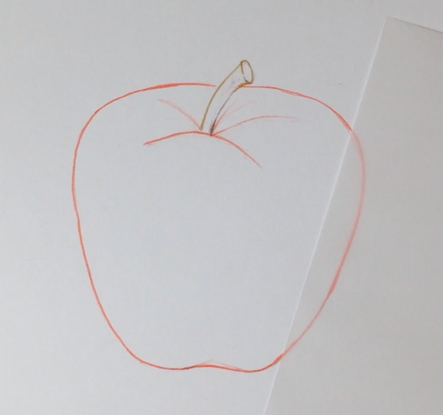 Red Apple introduction to botanical coloured pencil drawing with Linda Hampson at The Old Kennels