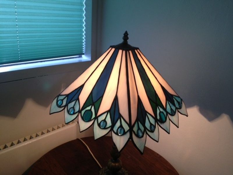 Finished Lamp, made by Mario and Martha with Vitreus Art, safely home