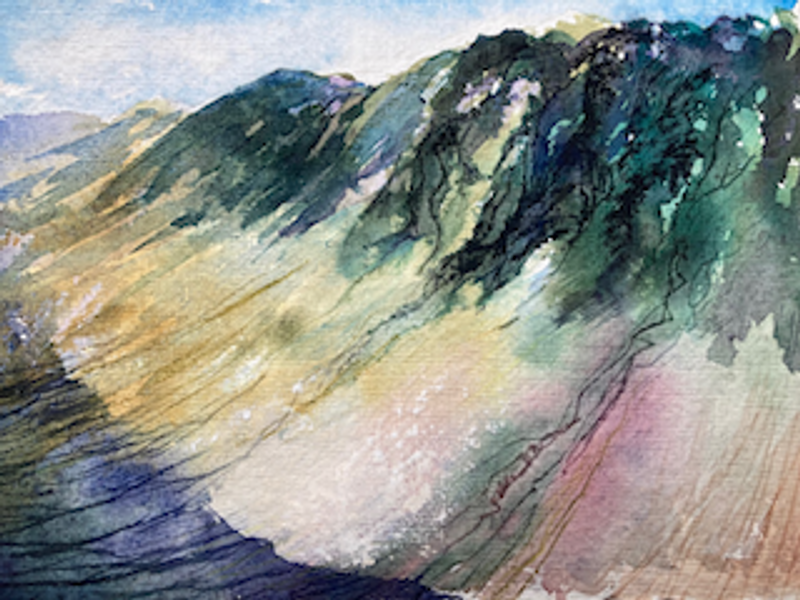 Capture the drama of the Lake District in mixed media