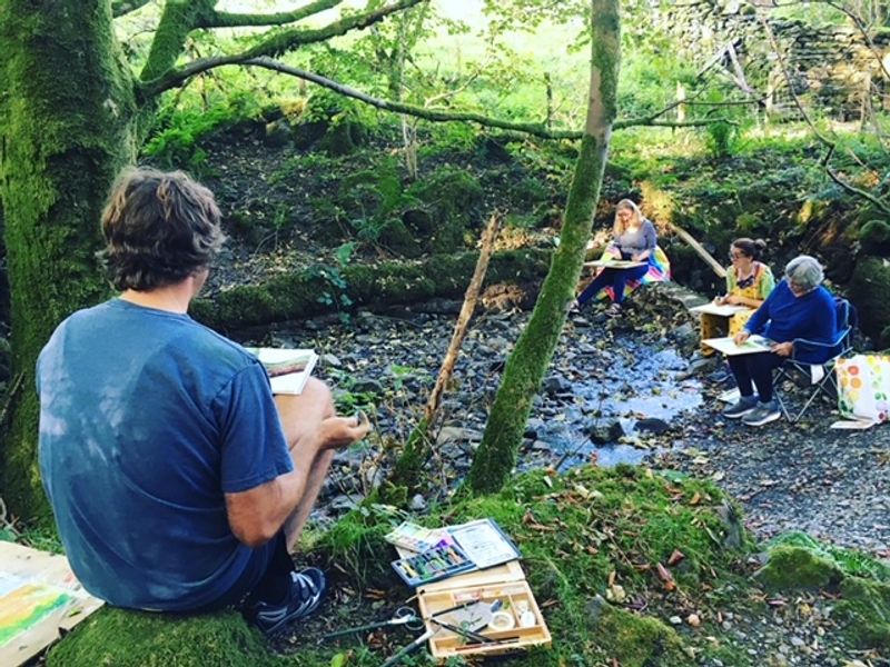 Water, meadows, trees and high fell - there is a lot of landscape to explore at Cowshed Creative