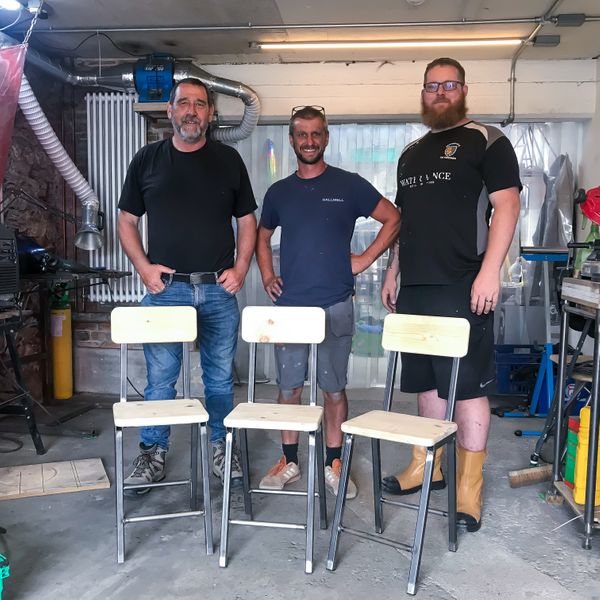 Completed Chairs on the Welding Weekend 