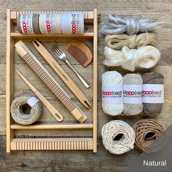 Natural frame weaving starter kit