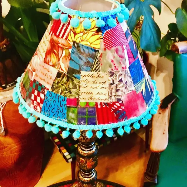 Decoupage lampshade