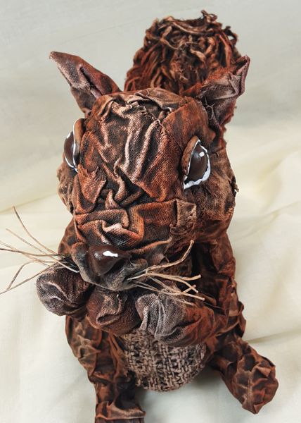 Cyril the Fabric Sculpted Squirrel