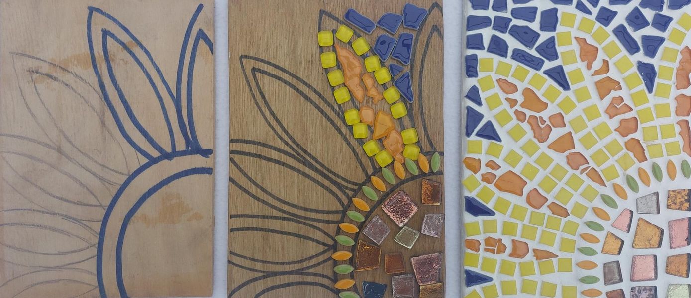 Step by step guide how to make mosaics.