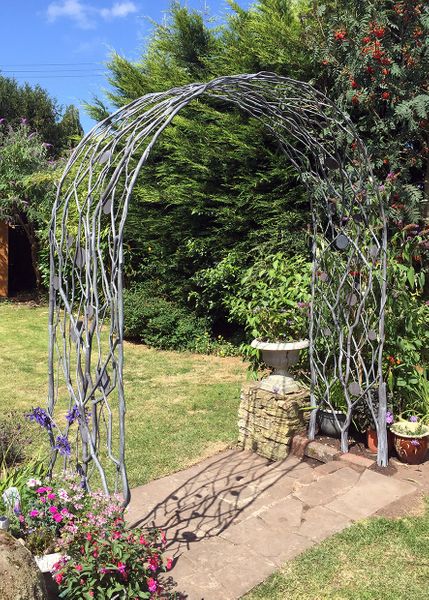 Philip's work - Garden arch forged and welded from steel