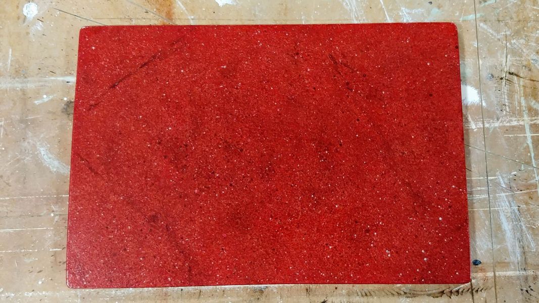 Advanced faux granite paint effect sample board